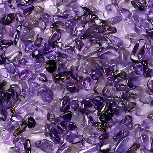 Image of JOHOUSE 1 LB Amethyst Chips, Quartz Crystals, Polished Stone Vase Filler
