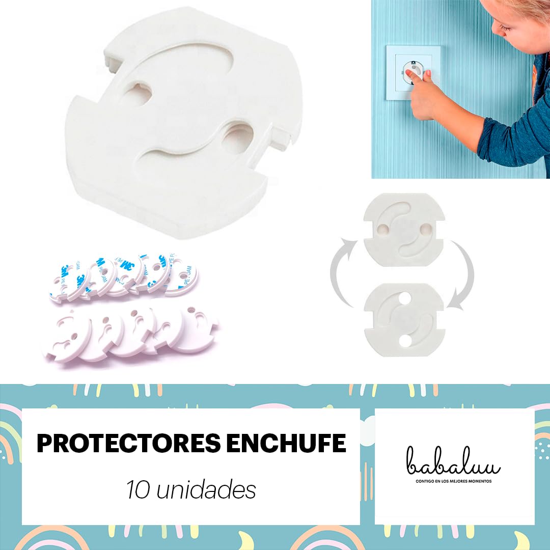Kit Seguridad Bebes Niños - 6 Metros Cinta Acolchada - 8 Protectores Esquinas Espuma - 5 Topes Puerta - 5 Cierres Seguridad Armarios – 5 Cierres Seguridad Cajones. Blanco Marfil (Blanco)