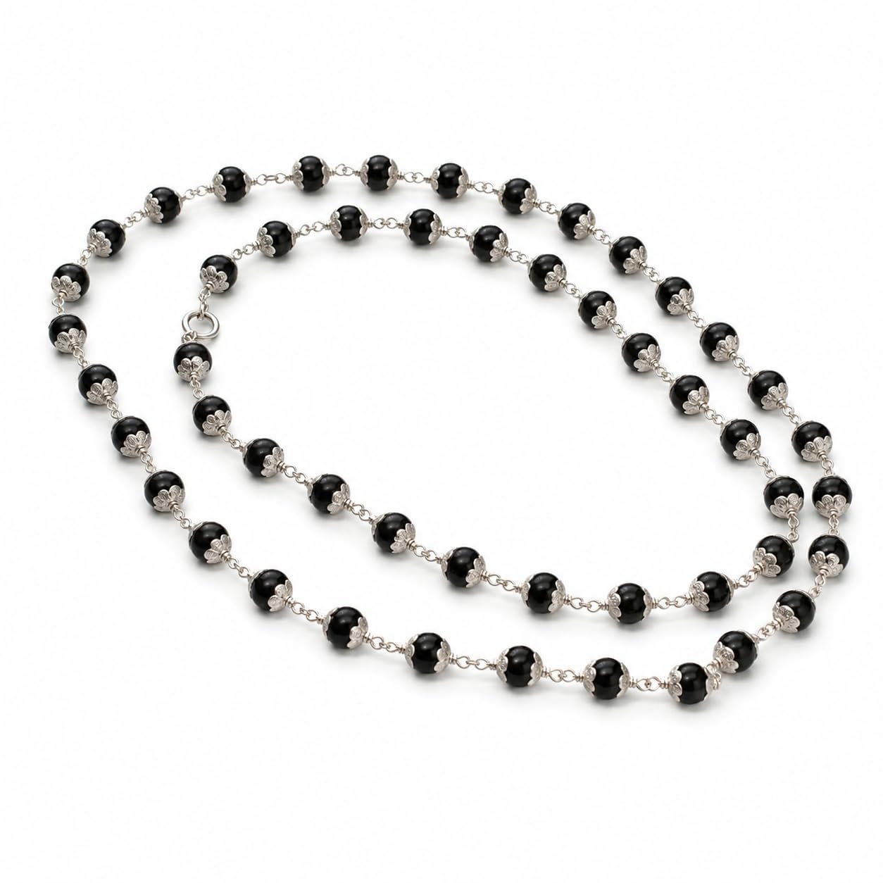 laya 's fashion Original Karungali mala for Men & Women | Traditional Nazar Protection Necklace | Lightweight Beaded Chain | Stylish Ethnic & Spiritual Jewelry| Ebony wood-picture-14