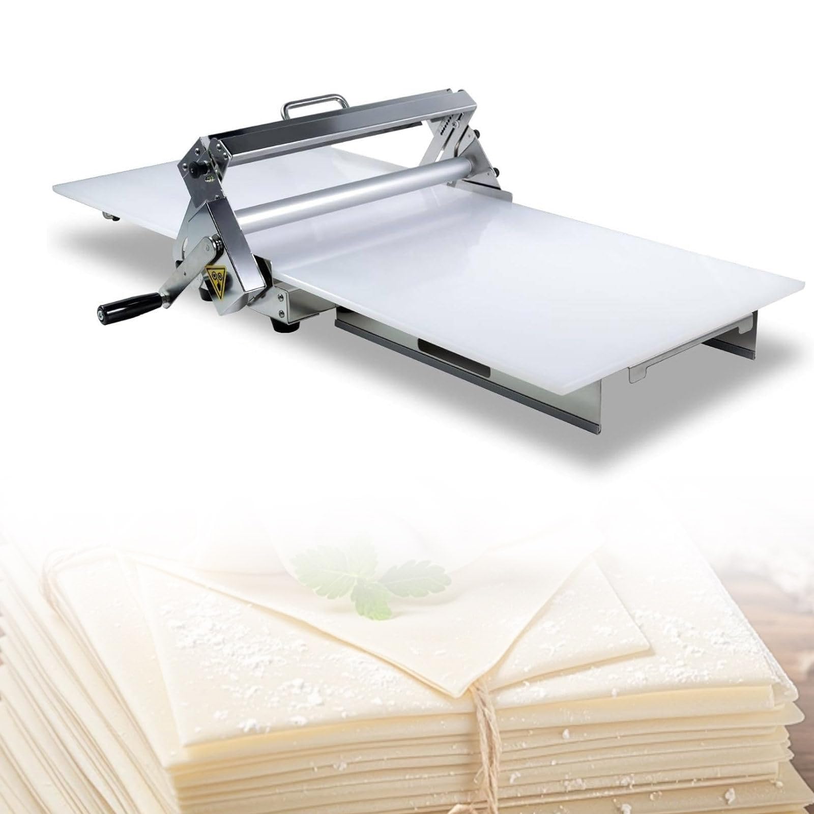Laminadora De Masa Manual Para El Hogar | Laminadora De Masa Para Croissants Y Rodillo De Repostería | Máquina De Hojaldre De Pizza Y Fondant De Sobremesa Para Panadería Y Alimentación Type300
