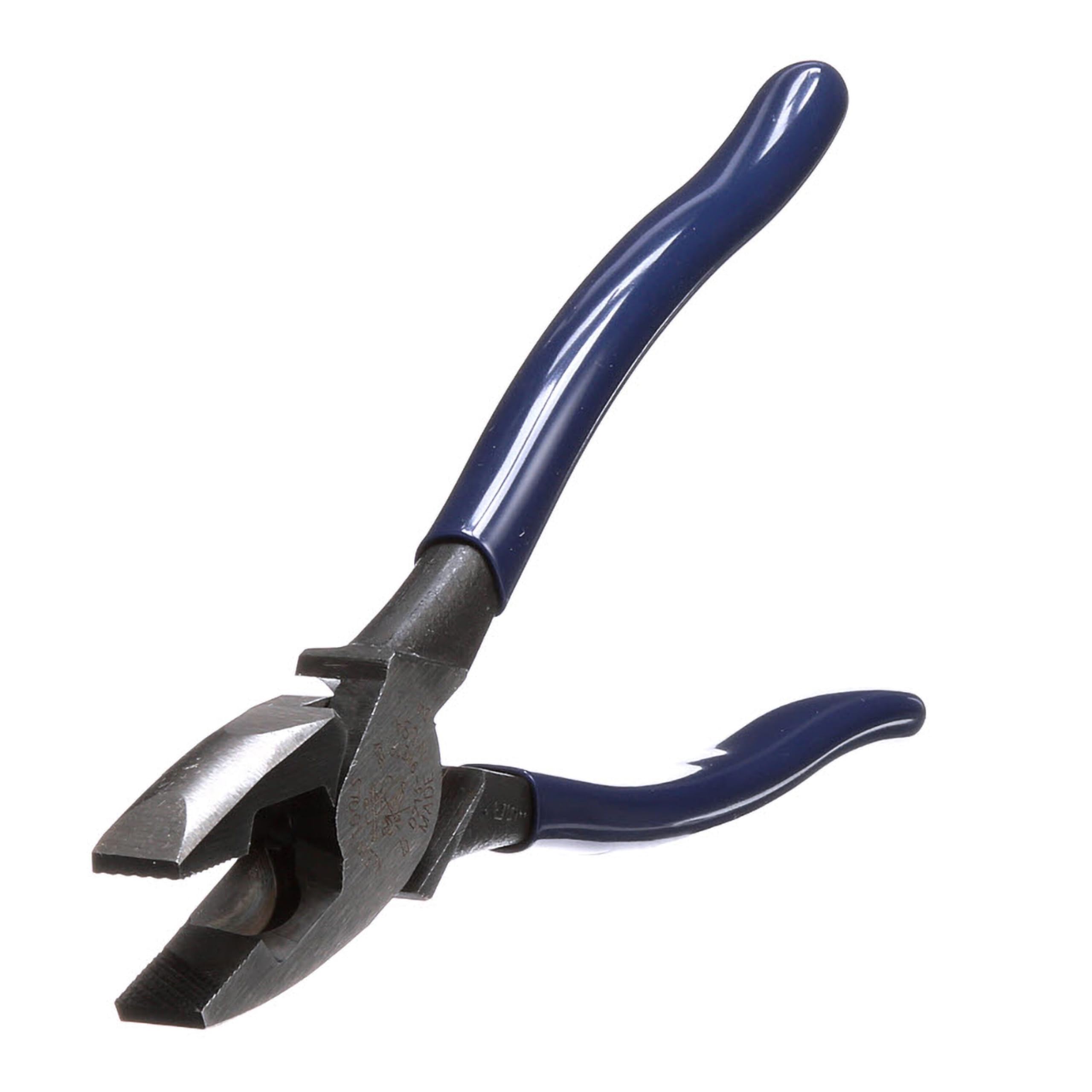 Klein Tools D213-9NETP – Pince de traction pour tire-fil pour électricien, fabrication USA, design à fort levier avec manche trempé pour plus de confort lors de la coupe, 23 cm