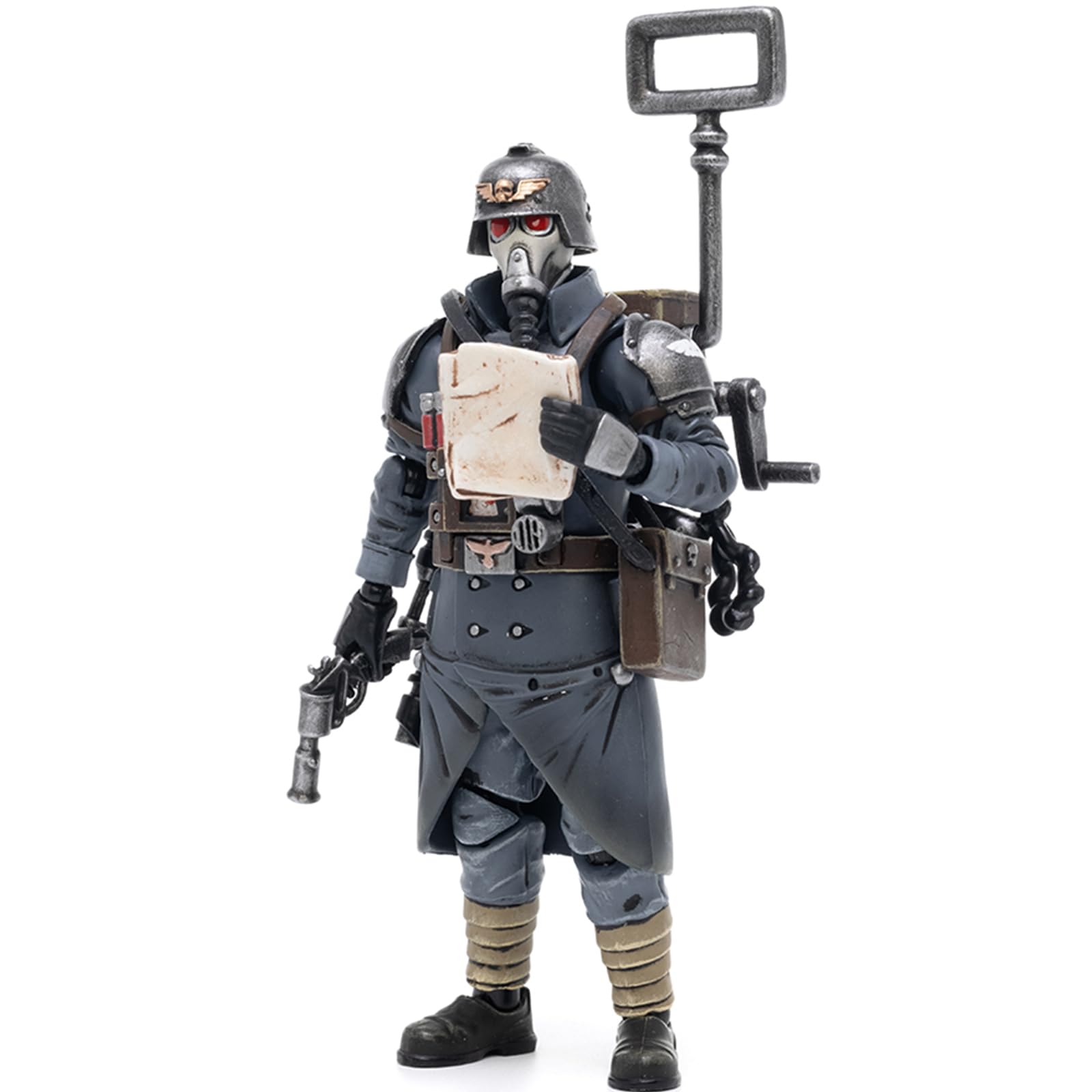 JOYTOY Warhammer 40k Astra Militarum Death Korps of Krieg Veteran Squad Guardsman Communications Specialist 1/18 Action Figure Collect And Display Model