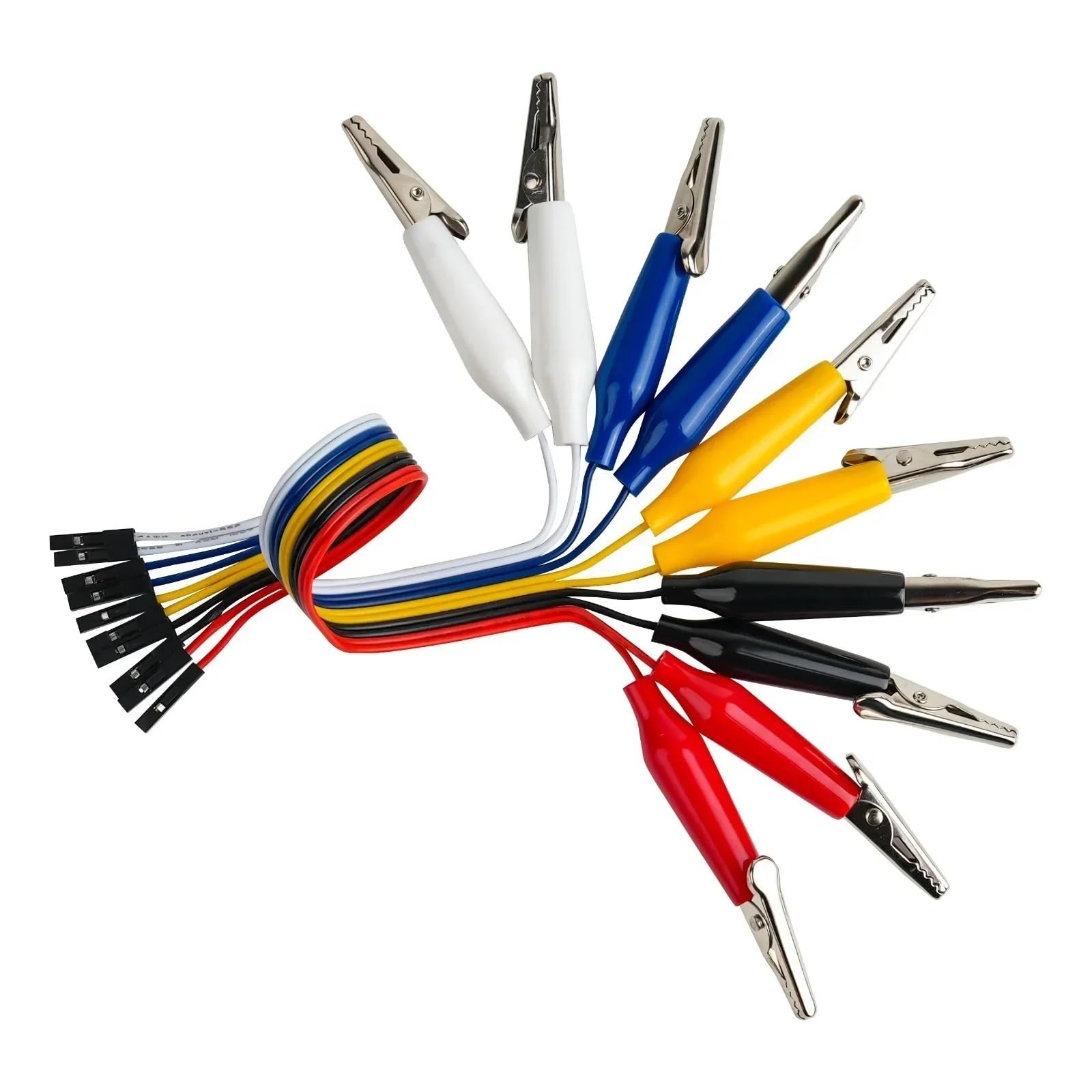 For cavi jumper con morsetto a coccodrillo da 20 cm maschio/femmina for progetti fai da te su breadboard microbit(Clip-Male and Female)