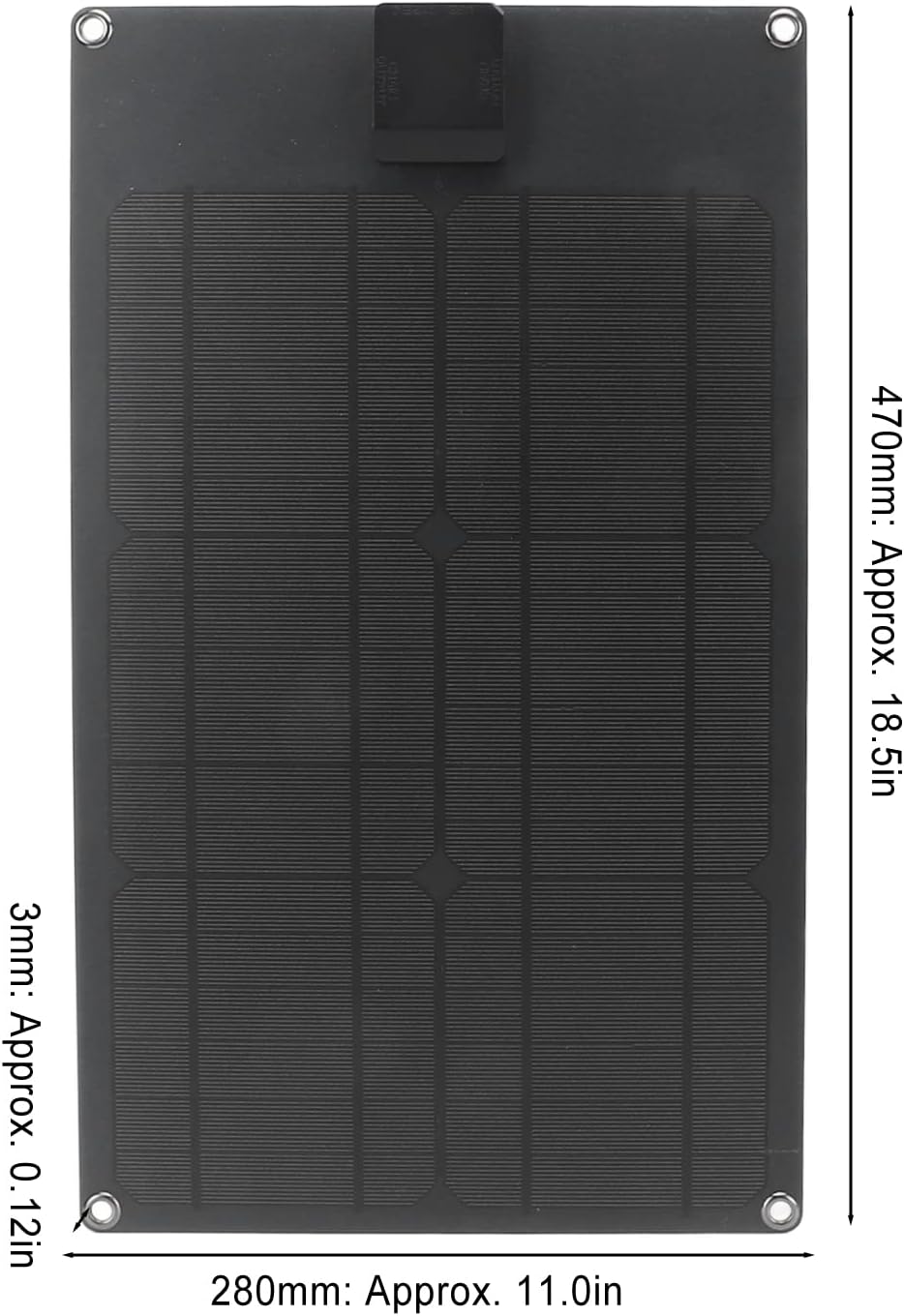 Solar Panel 20W Portable Solar Charger with USB Type C DC Output for Outdoor Emergency Charging Mobile Phone Power Bank GPS Camera