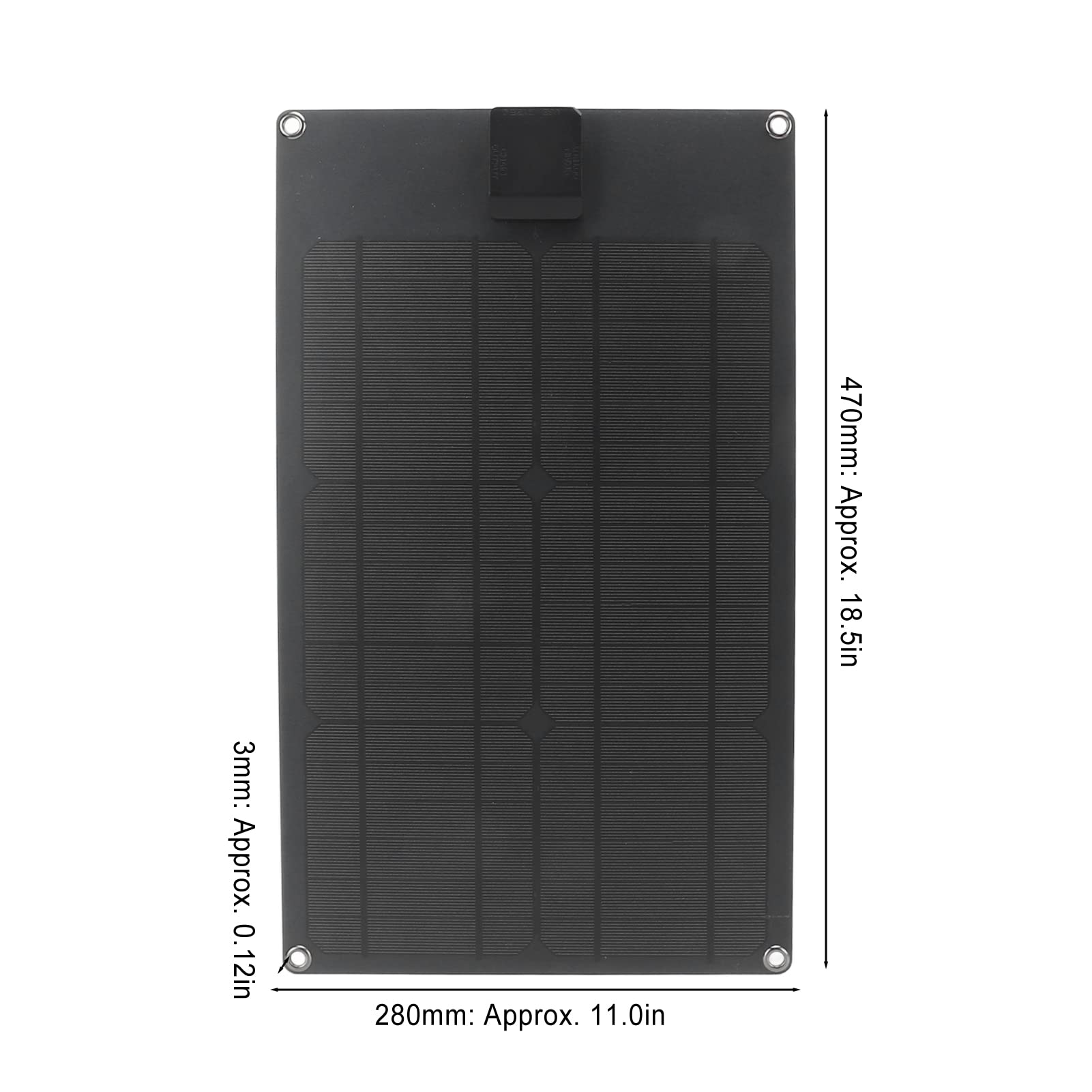 Panel solar de 20 W Cargador solar portátil impermeable con salida de USB Tipo C DC para carga de emergencia al aire libre Cámara GPS GPS