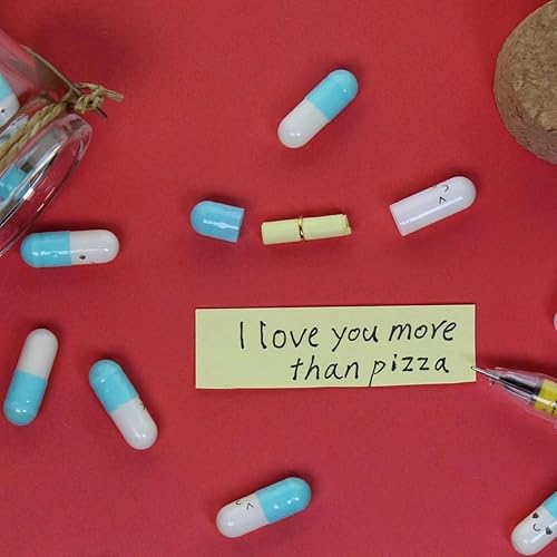 Miniatura 6 de Calonge Linda cápsula DIY carta mensaje en una botella de vidrio, notas encantadoras regalos para parejas para él, su novio, novia, mamá,