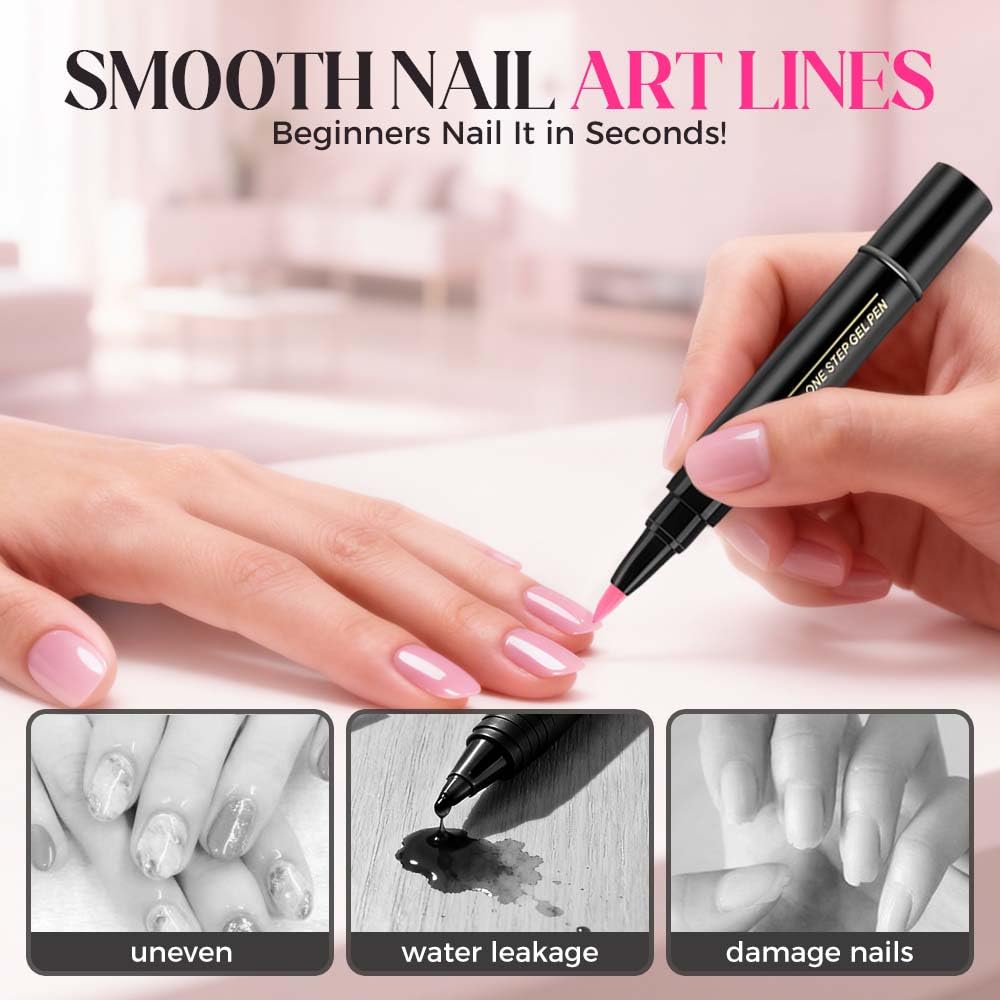 Professional Nail Pen Set,6/12/18 Colors per Set,3 in 1 Quick Dry Nail Polish Pens,Colorful Gel Pens for DIY Nail Art, Easy Nail Polish Pen for Women Girls (C Set/12pcs)