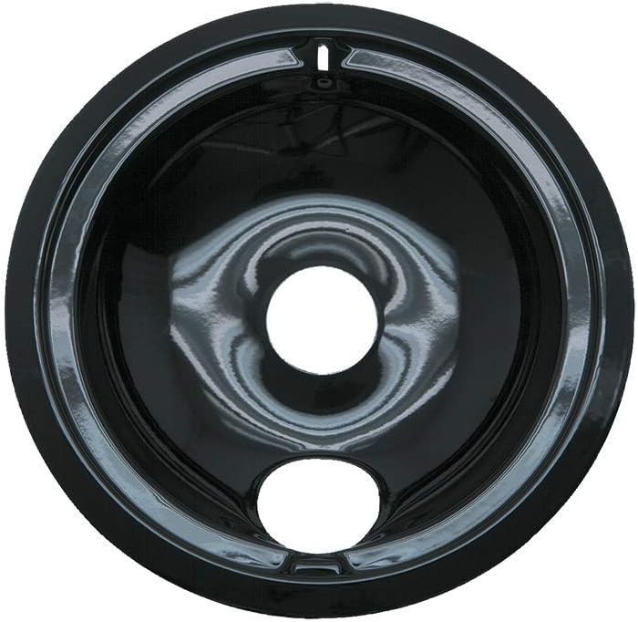 Porcelain Drip Pans 3 Small (6 Inch) and 1 Large (8 Inch)