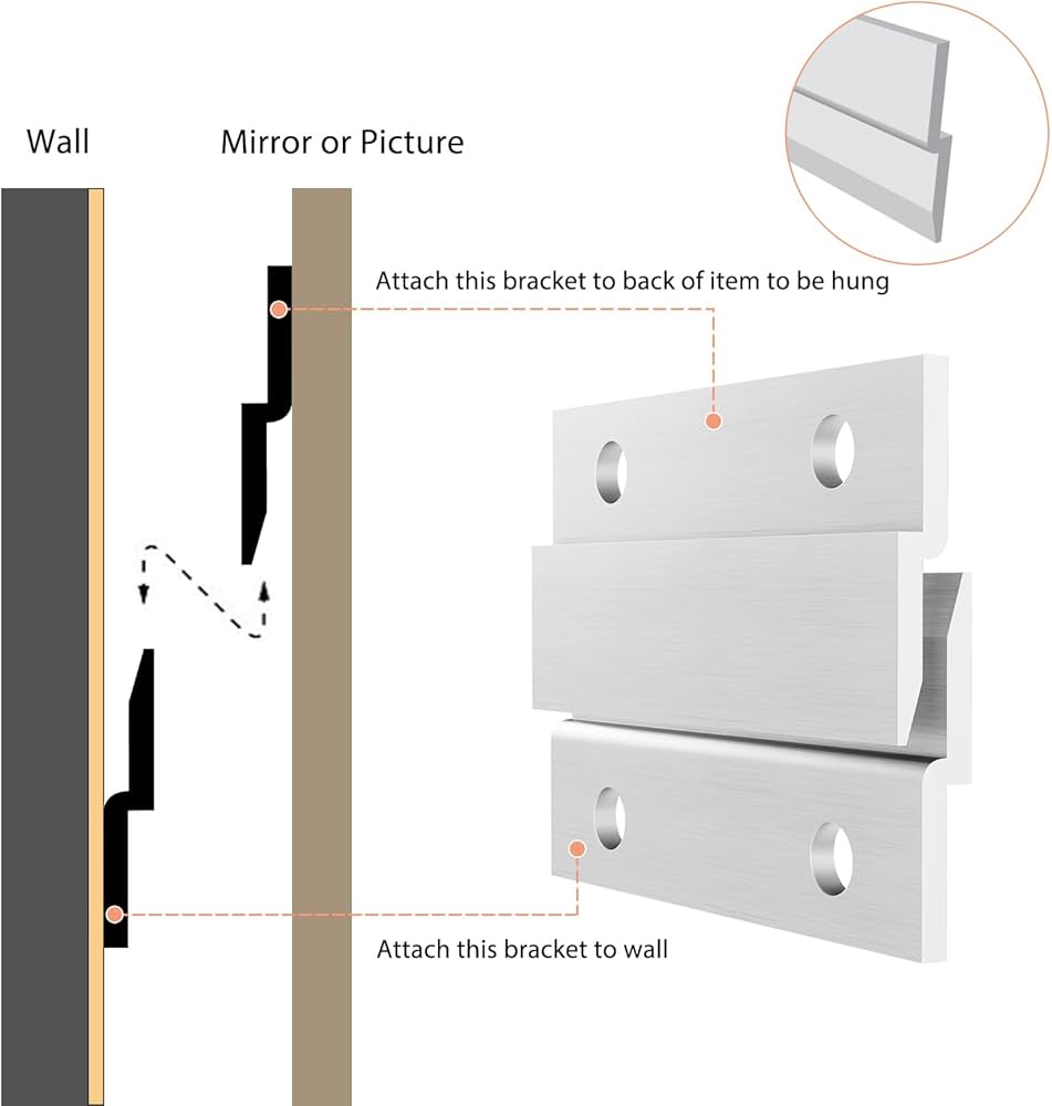 Amazon | フレンチクリート絵画ハンガー アルミニウムZハンガー Amazon | フレンチクリート絵画ハンガー アルミニウムZハンガー