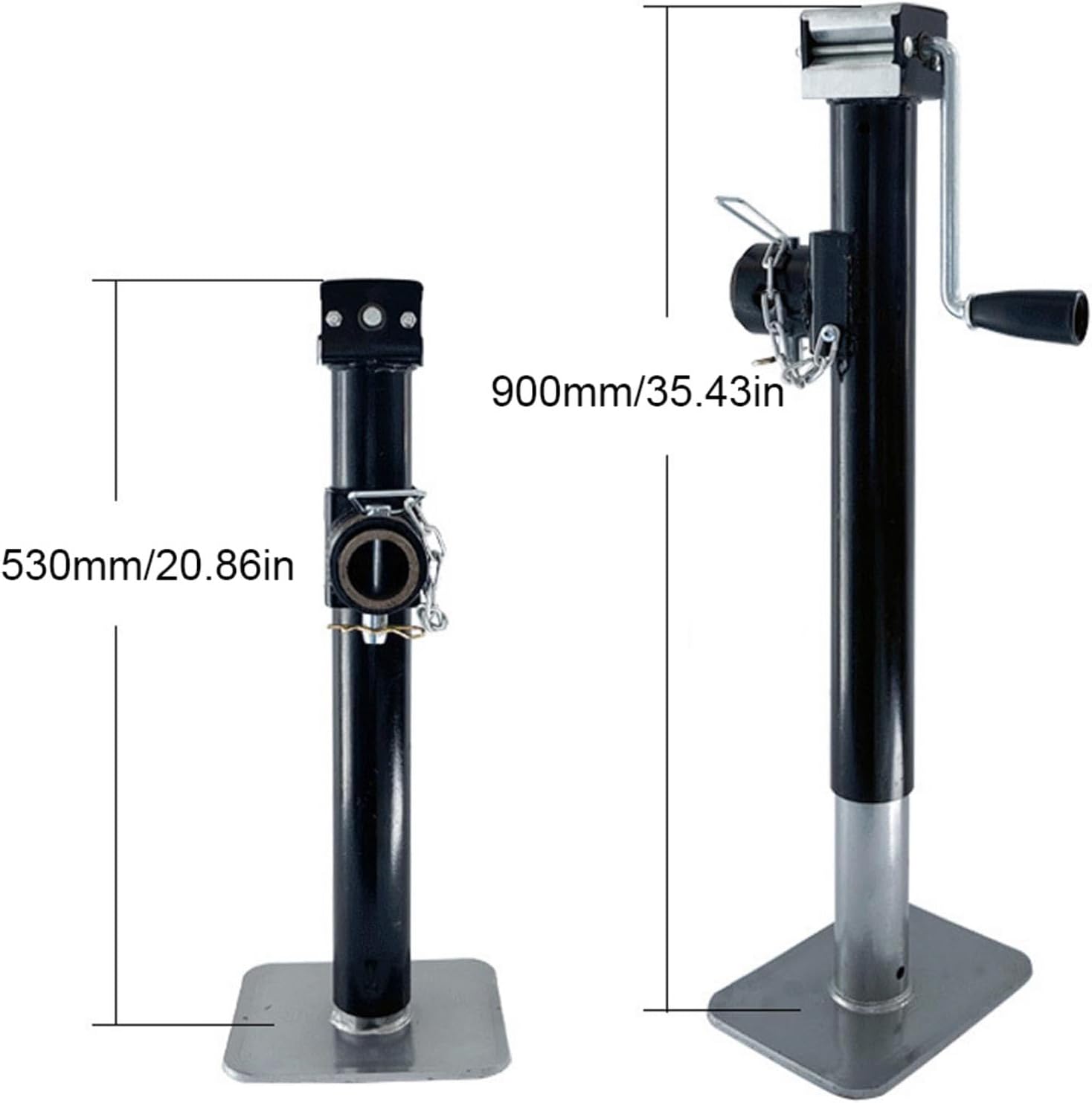 Trailer Jack - Steel Stabilizer Jacks | Heavy Duty Trailer Jack, Steel Scissor Jacks, 1763 Lbs Capacity Heavy Duty Sturdy Stabilizer Trailers for Boat