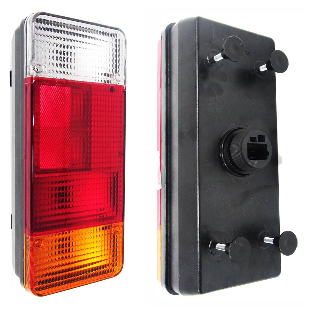 Lot de 2 Feux Arrière 12V 24V pour Camion Remorque Châssis Compatible avec Iveco Daily Tipper Peugeot Boxer Citroen Jumper Fiat Ducato Renault Master Nissan Cabstar Mascott 1991-2003