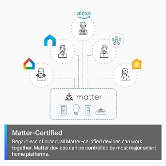 Tapo Matter Smart Dimmer Switch, S505D, Single Pole, Need Neutral Wire | Voice Control w/Siri, Alexa & Google Home, UL Certified, Timer & Schedule, Easy Guided Install