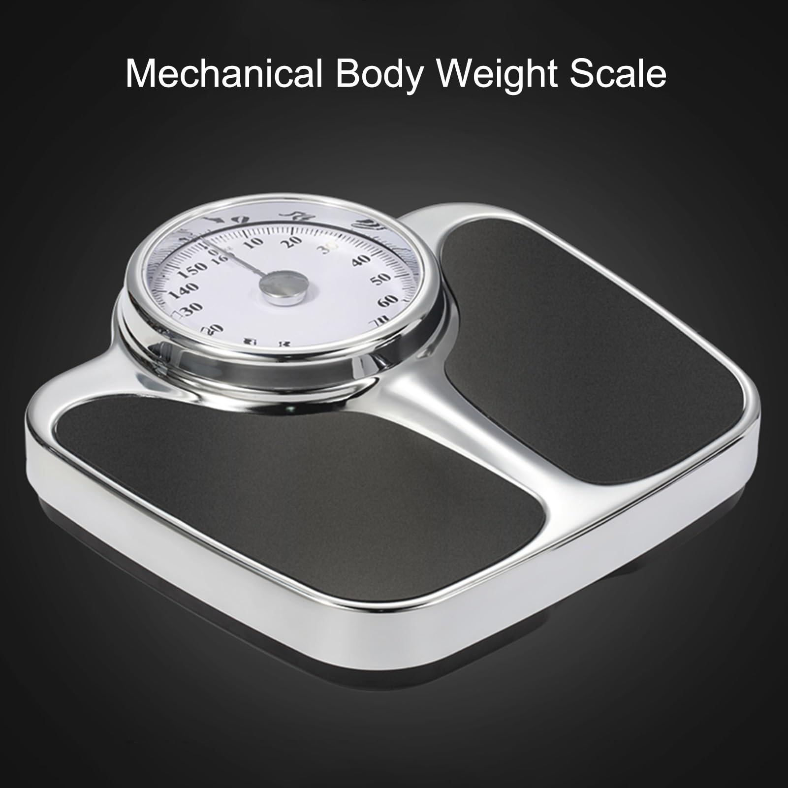 Mechanische Waage, Mechanische Personenwaage, Rutschfeste Oberfläche, Maximale Kapazität Von 160kg, Ohne Batterien, für Zuhause Schule Krankenhaus Fitnessstudio