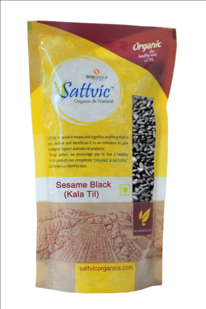 Sattvic Organic Sesame Black Kala Til 125 Gm Amazon in Grocery Gourmet Foods