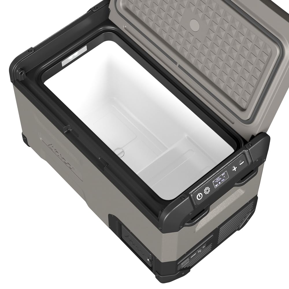 Yolco Kompressor Kühlbox 18L oder 25L, 60W, für Camping, Auto & Reisen | Kühlt bis -20°C, 12V/24V/230V, Bluetooth App, Akku- & Solaroption, USB, für Auto, Festival & Outdoor