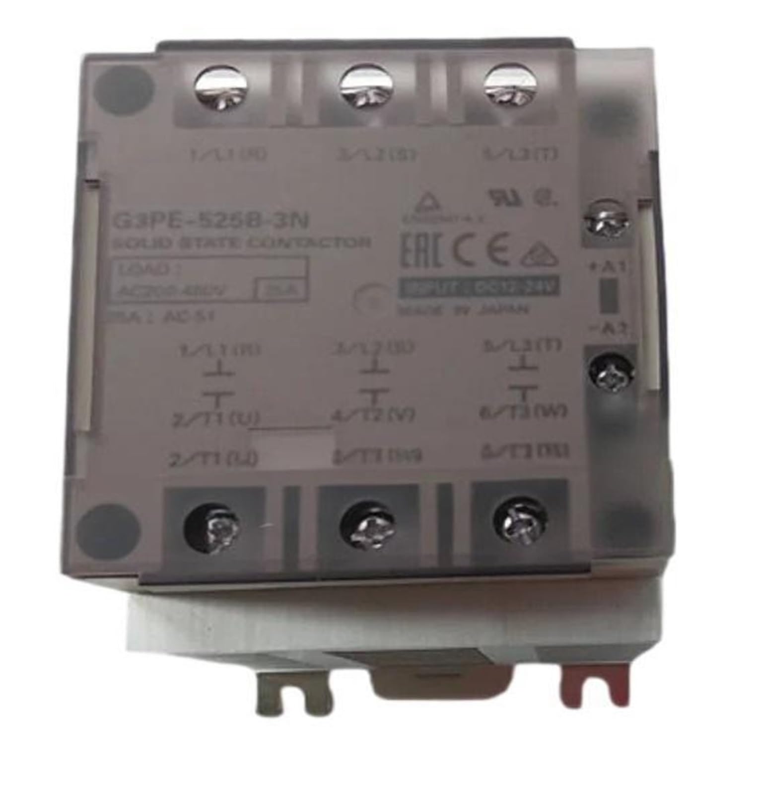Relais statique triphasé G3PE-525B-3N DC12-24V pour commutation de puissance industrielle