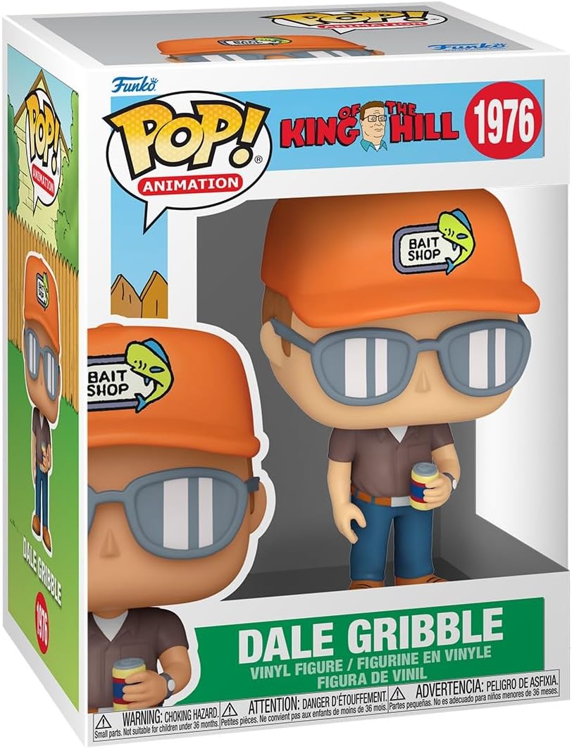 Funko Pop! King of the Hill Dale Gribble Vinyl Figure - 4.3" Collectible for Fans, Collectors & Display