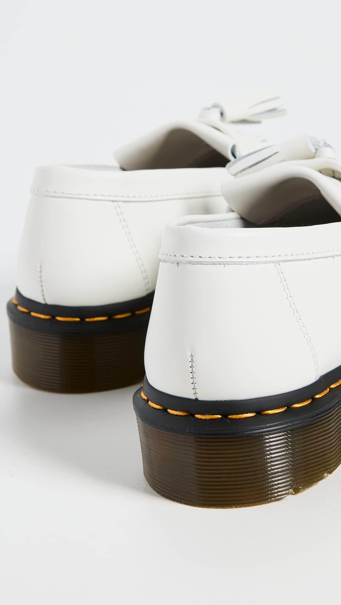 Dr. Martens Women's Adrian YS Tassel Loafers, White, 8 | B2B