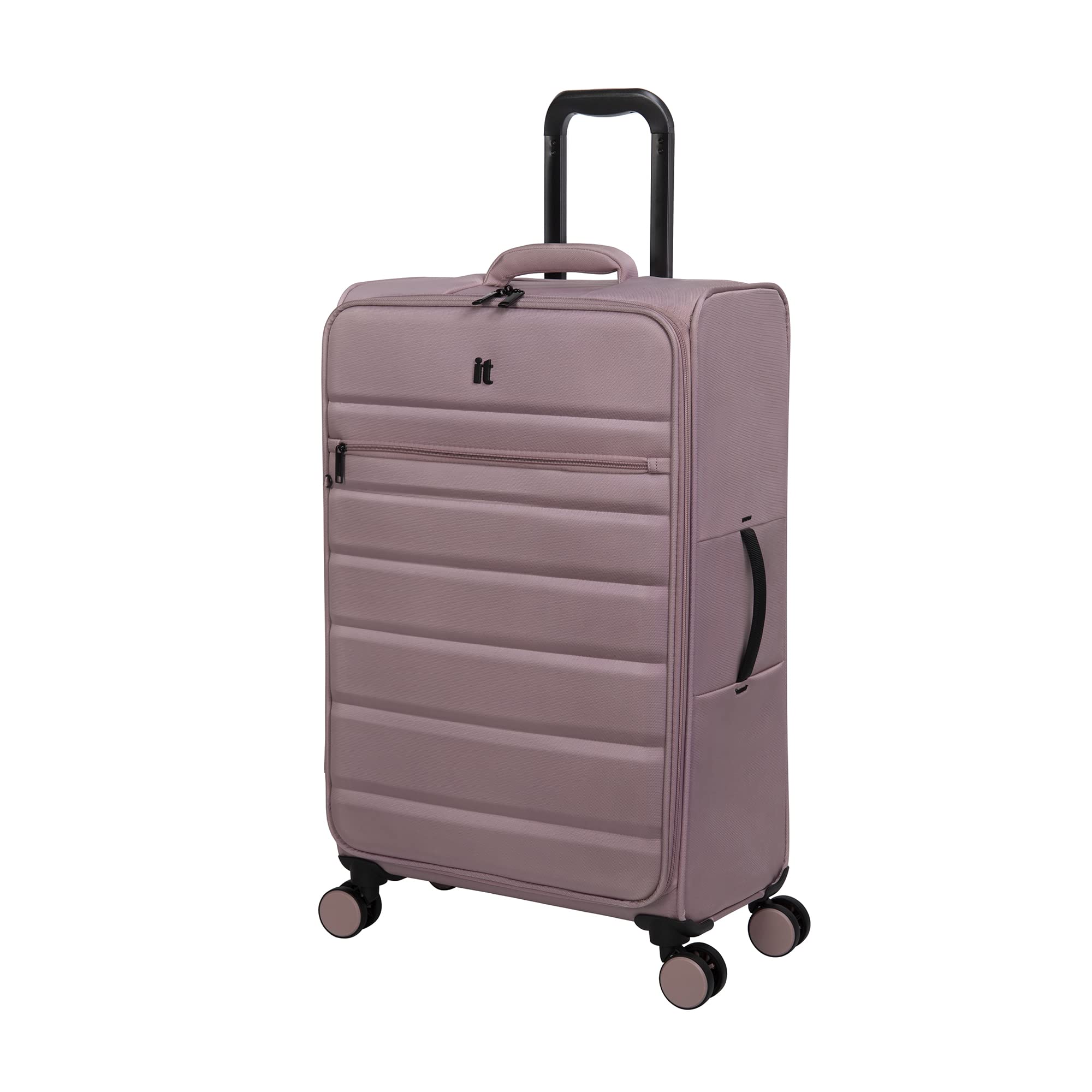 it luggage Accuracy 28" Softside Checked 8 Wheel Spinner, Soft Pink 28