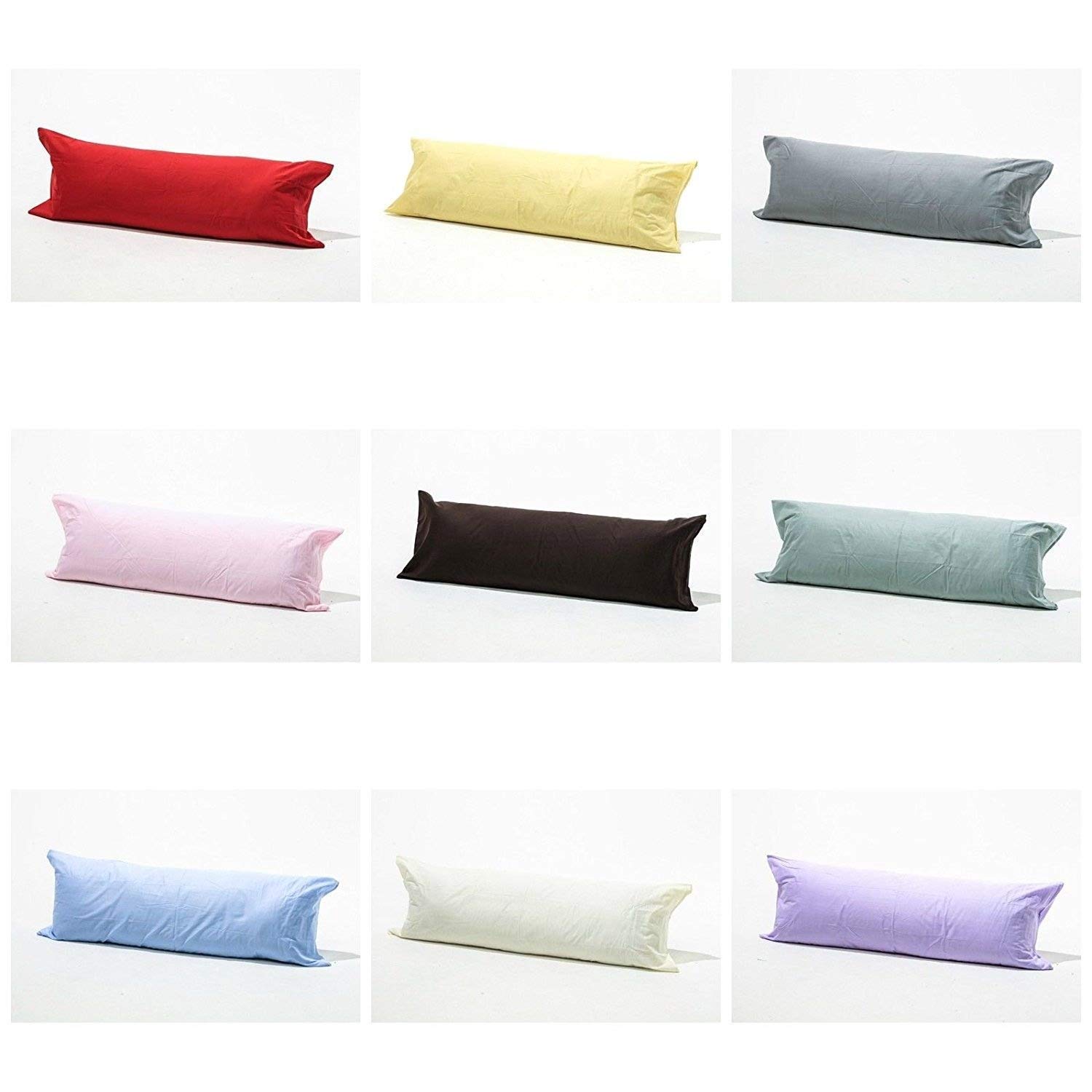 Bolster Pillowcases 100% Polycotton Blend product 6 Feet (72"), Chocolate