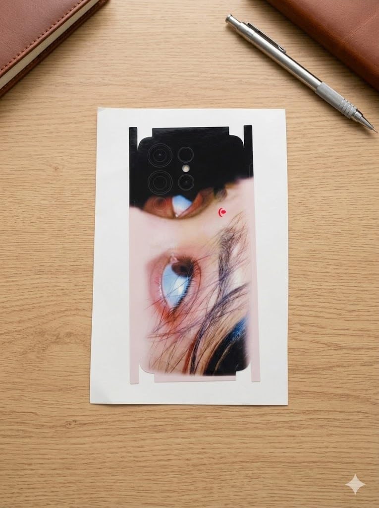 Eye Mobile Skin Eyes Skin Sticker with Personalized Photo Design | Premium Vinyl Material with sparkal Matte Lamination Finish | Scratch Protection for Love, Family & Friends-image-16