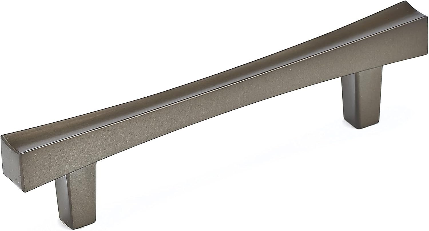 Richelieu Hardware BP7227256140 Westmount Collection 10 1/8-inch (256 mm) Center-to-Center Chrome Transitional Rectangular Cabinet and Drawer Bar Pull Handle for Kitchen, Bathroom, and Furniture