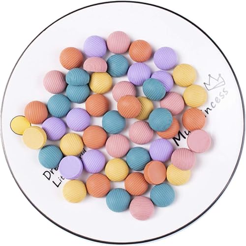 Miniatura 4 de 100 dijes de plástico con forma de corazón pequeño, estrella, flor, lazo, cuentas redondas, adornos de cabujones para joyería, tarjetas, álbumes de