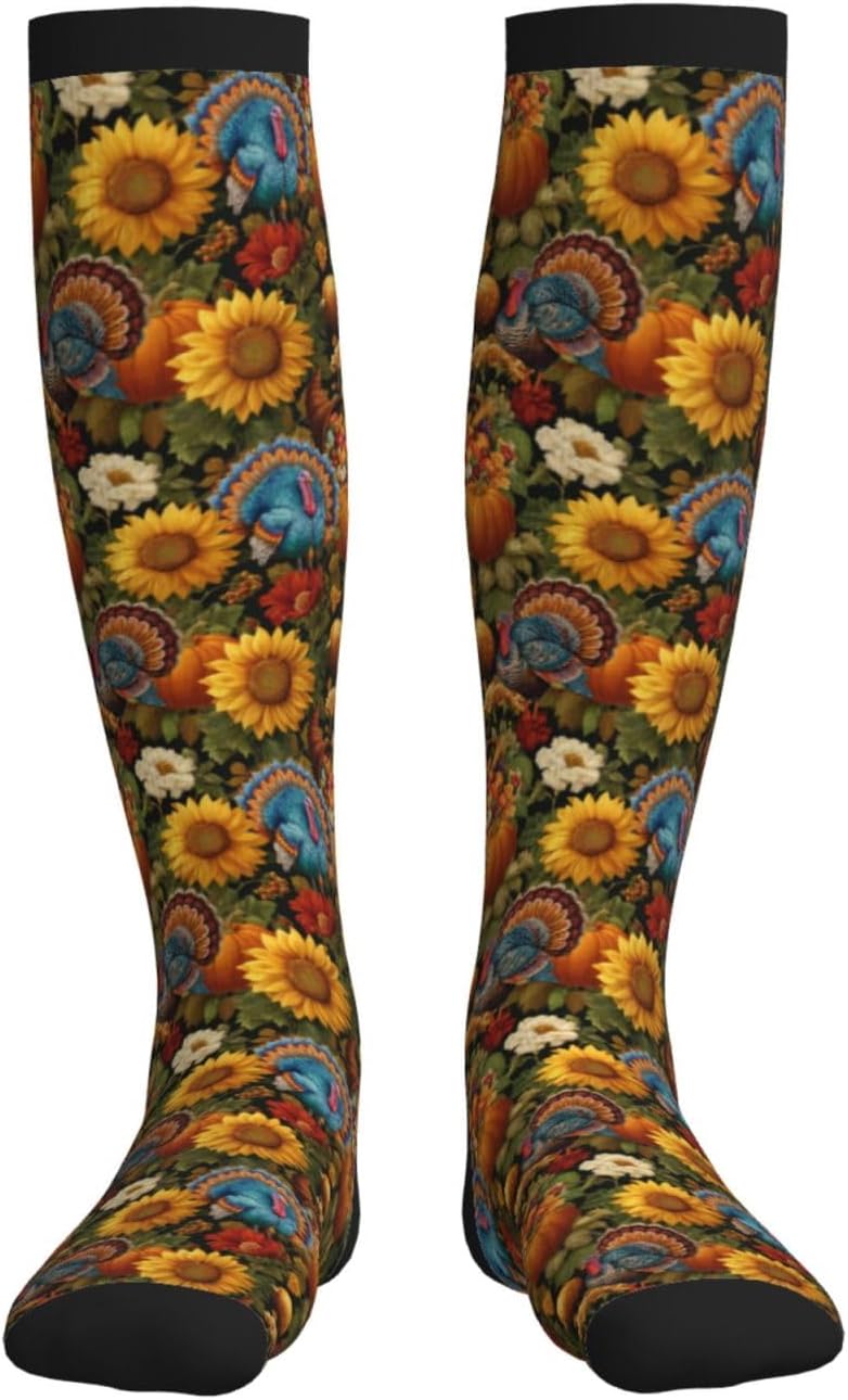 Compression Socks Knee High Support Socks Women Circulation Stockings for Athletic Running Cycling Flying - Image 6