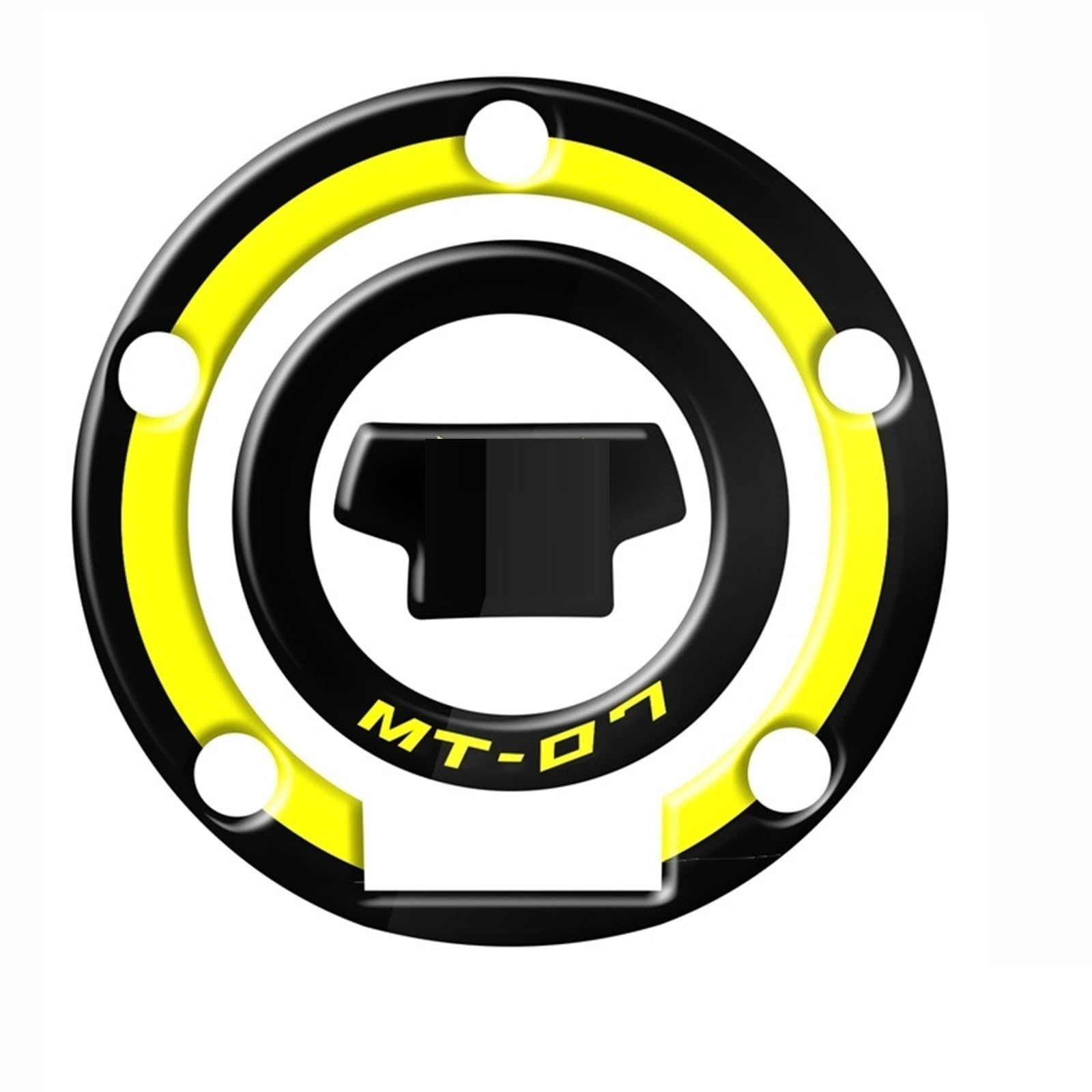 Motorcycle Fuel Tank Cap Sticker for Yamaha MT MT-07 MT-09 MT07 MT09 FZ-07 FZ-09 Decorative Protector Carbon-Look(Color2)