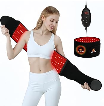 Red Light Therapy for Body,120 LEDs Infrared Light Therapy Wrap Belt for Waist,Upgraded 3 in 1 Led Beads,660nm Red Light &850nm Near Infrared Light Device for Back with Timer