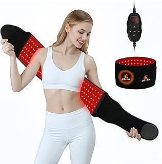 Red Light Therapy for Body,120 LEDs Infrared Light Therapy Wrap Belt for Waist Muscle Pain Relief,Upgraded 3 in 1 Led Beads, 660nm Red Light &850nm Near Infrared Light Device for Back with Timer
