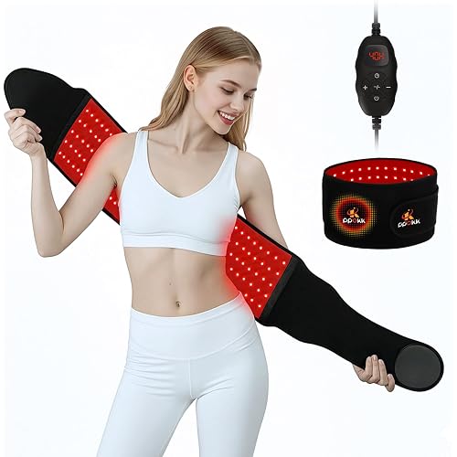 Red Light Therapy for Body,120 LEDs Infrared Light Therapy Wrap Belt for Waist,Upgraded 3 in 1 Led Beads,660nm Red Light &850nm Near Infrared Light Device for Back with Timer