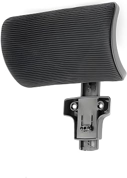 Universal Office Chair Headrest Attachment - Adjustable Height 5cm & 45  Tilt, Breathable Mesh Neck Support For Computer/Desk Chairs, Fits 2-10.5cm Hole SpacingBlack