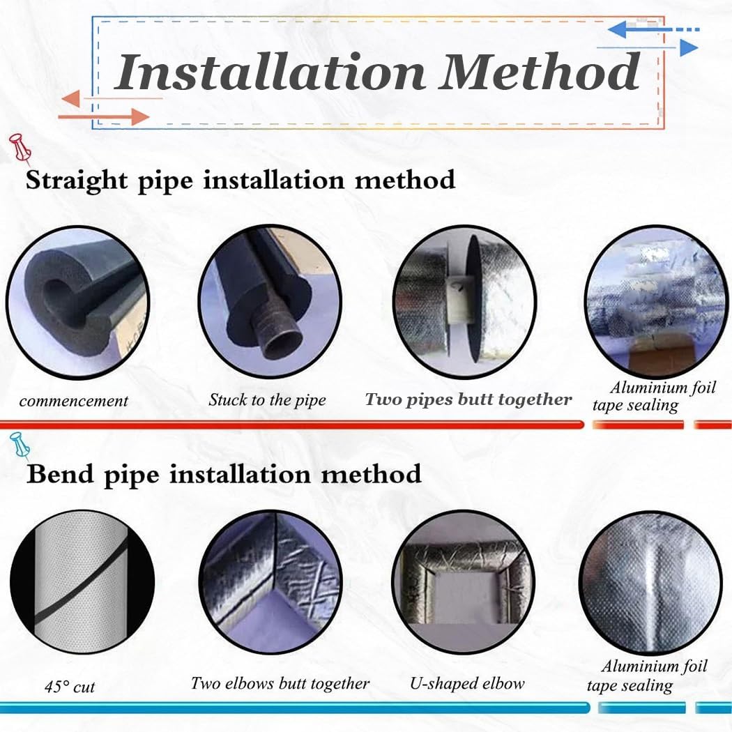 Rock Wool Insulation Tubing, Glass Wool Pipe, 30mm/50mm Thick Pre Slit Outdoor Pipe Insulation Wrap for Steam Insulation Pipe Covers, Foil Backed Pipe Insulation Lagging(133mmX50mm)