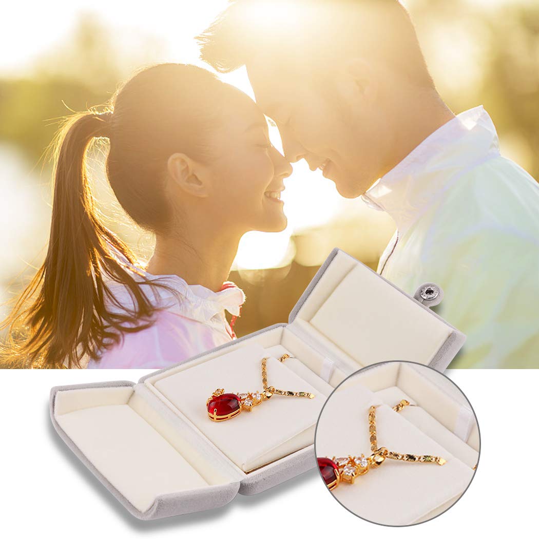 iSuperb Ring Jewellry Box, étui à Bijoux en Flanelle pour Bagues