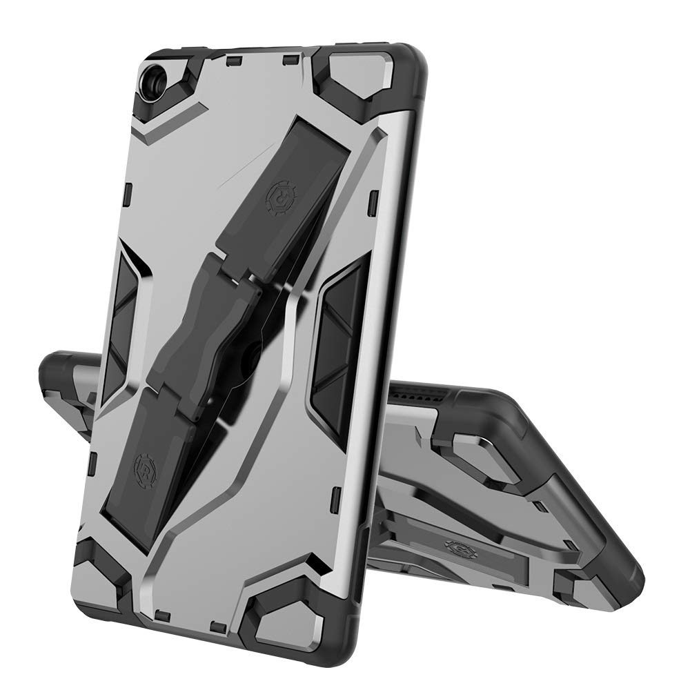GUOHUI Protective Tablet PC Cover Case for Amazon Kindle Fire 7 (2019) Escort Series TPU + PC Shockproof Protective Case with Holder (Color : Black)