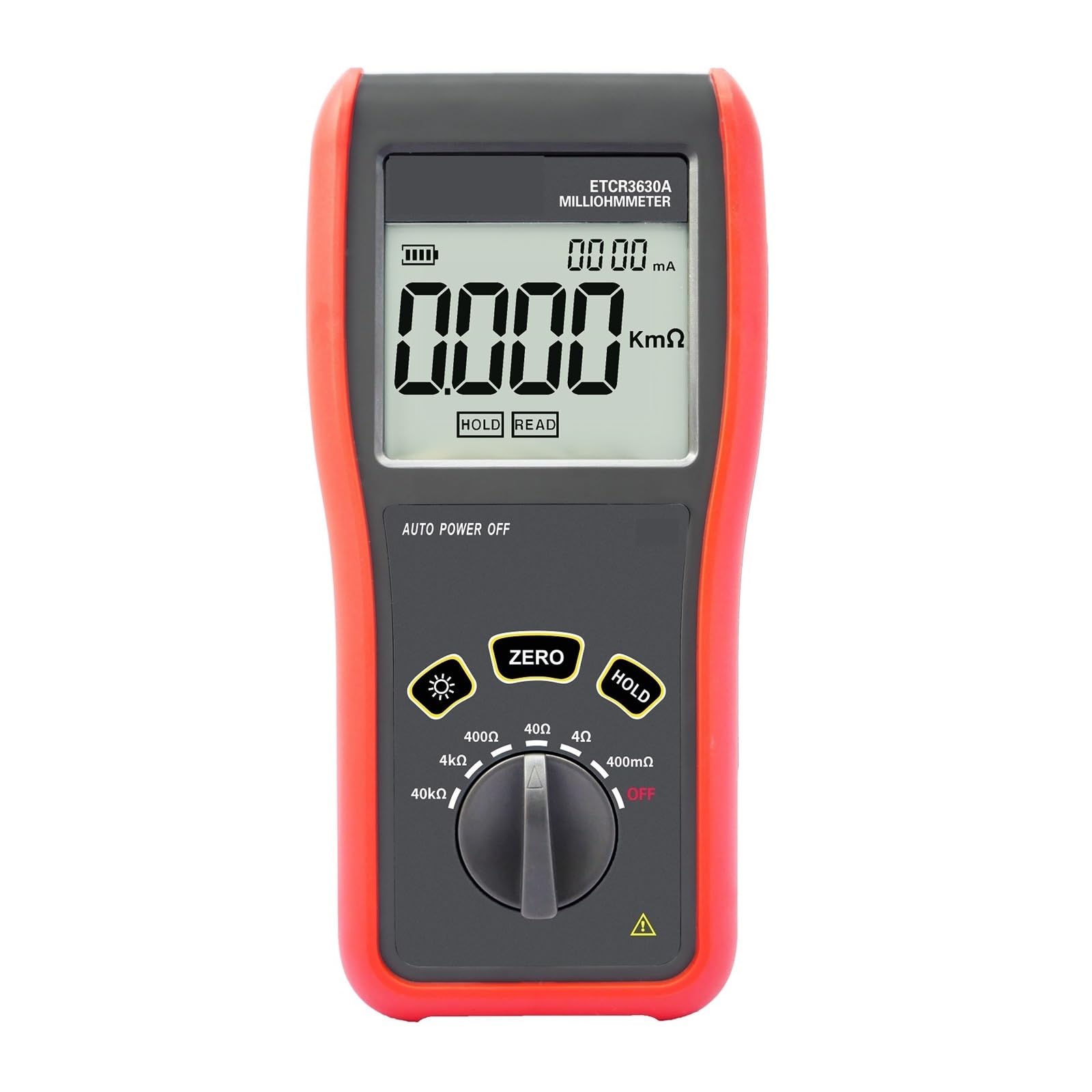 Medidor de Resistencia, Miliohmímetro portátil 3630A, medidor de baja resistencia CC de 0,1 mΩ-40 kΩ, prueba de 4 cables