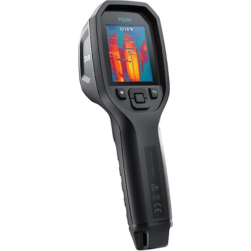 FLIR TG298 Thermal Imaging Camera with High Temperature Spot IR Super Resolution 320x240 (160x120 Native IR) and Bullseye Laser: Industrial Infrared Spot Camera for High-Temp Applications