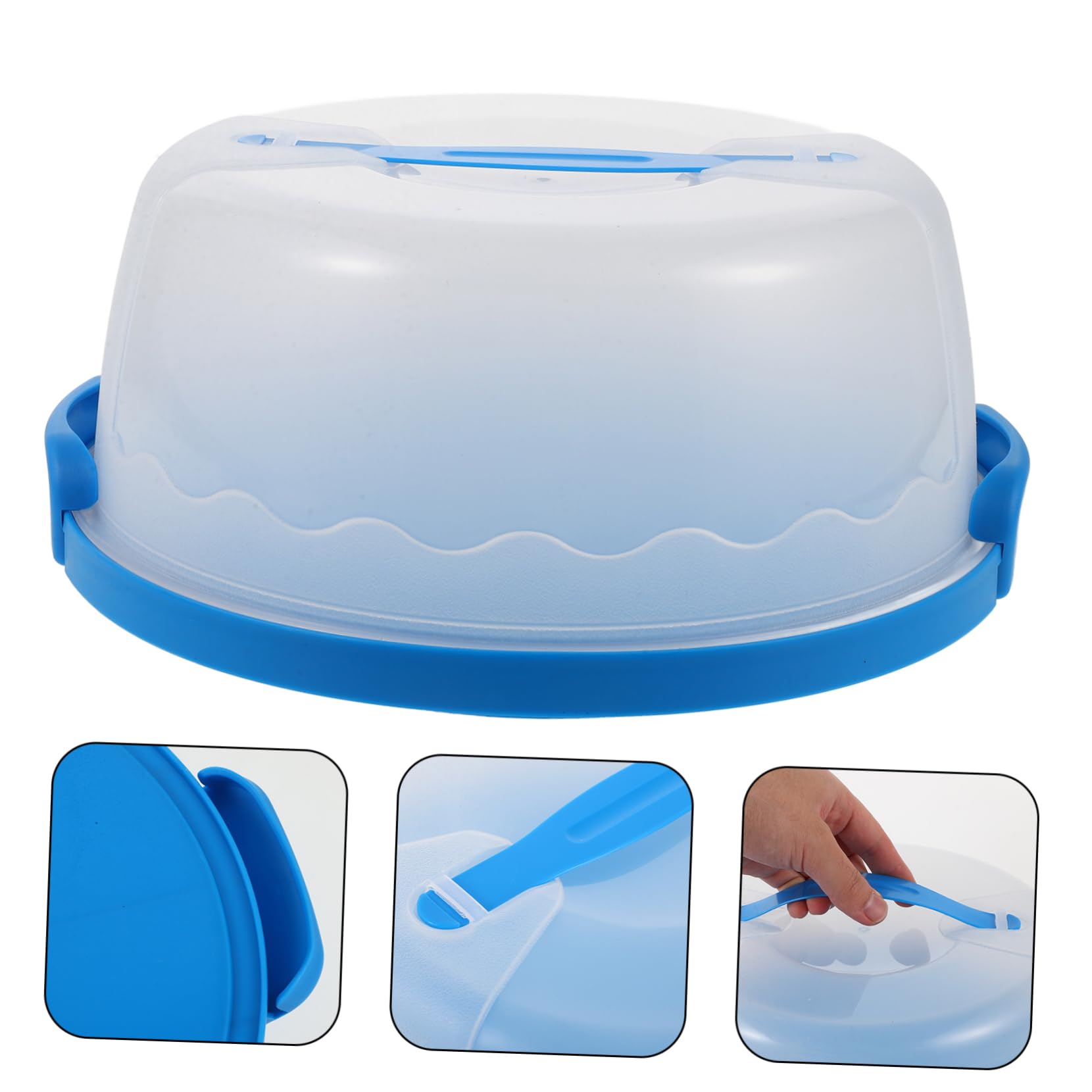 Cabilock Cake Carrier Box Stylish Cake Container Preservation for Freshness for Outdoor Events and Special Occasions