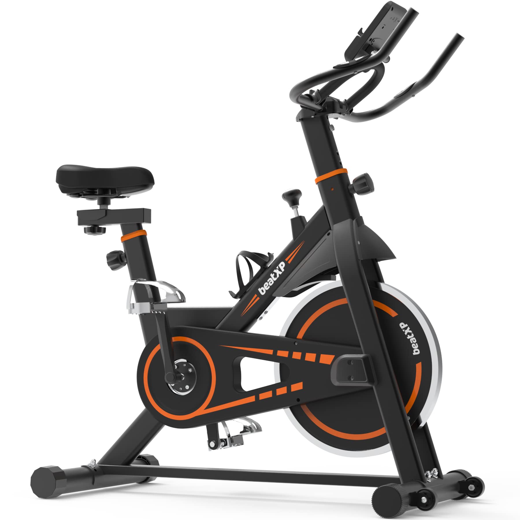 beatXP Thunderclaw Spin Exercise Bike | Exercise Cycle for Home & Gym Workout with 10 kg Flywheel | Max Weight - 120 kg | LCD Monitor | Adjustable Resistance $ Seat | Heart Rate Sensor |12 months Warranty (B0BBB8ZB7R) Amazon Price History, Amazon Price Tracker
