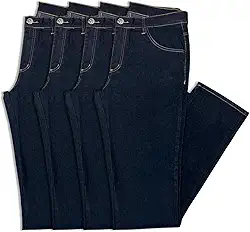 Kit 4 Calças Jeans Masculina Tradicional Almix