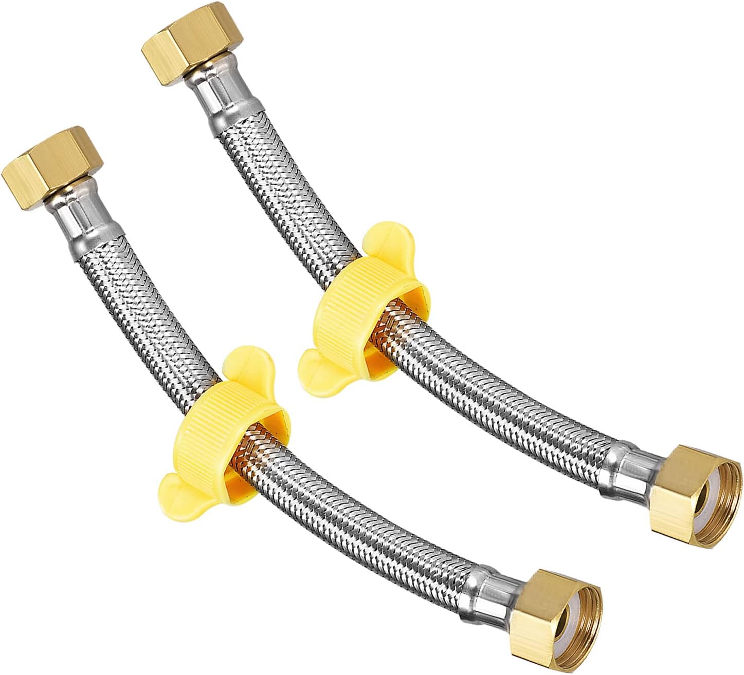 Amazon METALLIXITY 水道蛇口コネクタ 給水ラインコネクタ 給水ホースコネクタ 200mm 2本 304ステンレス鋼 G1