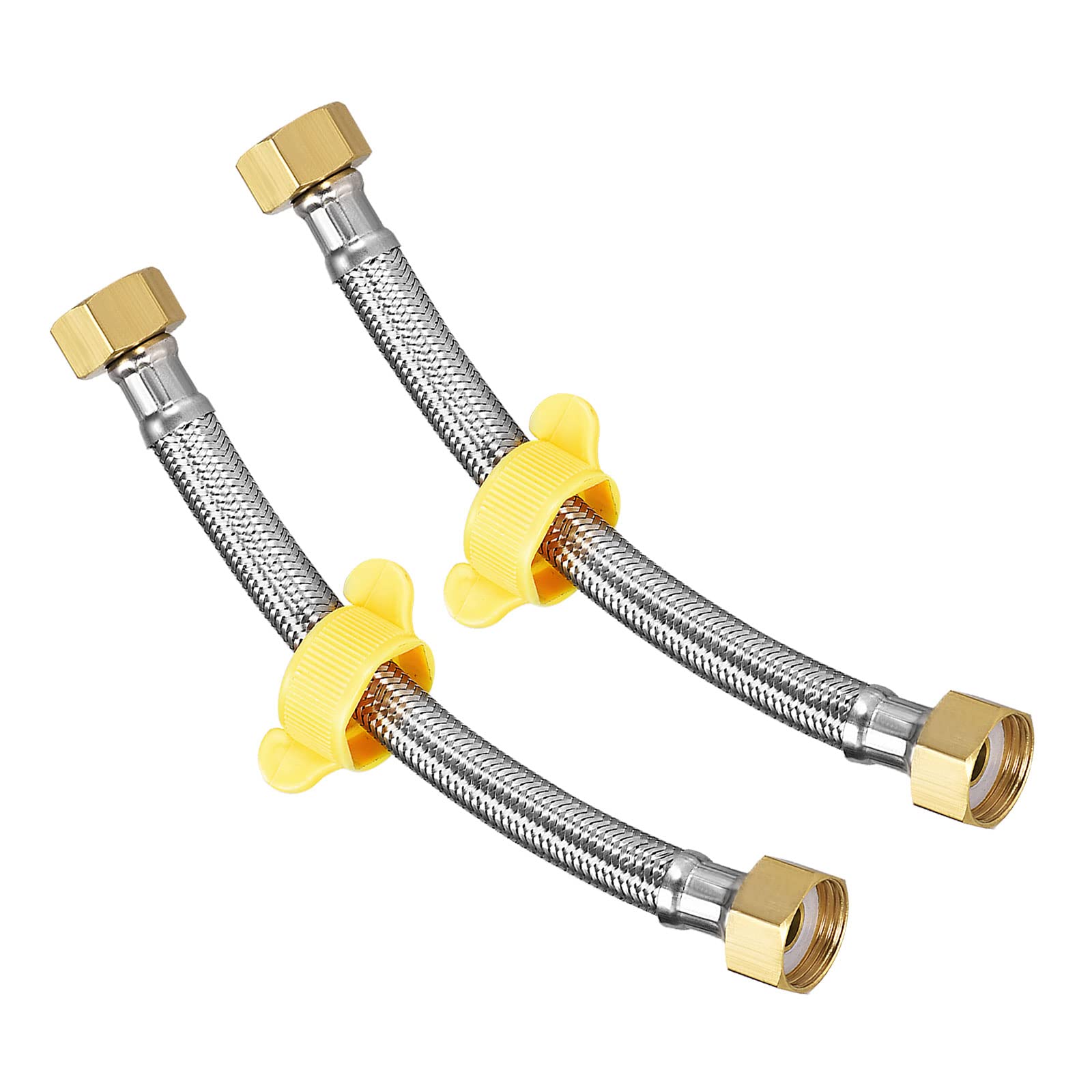 METALLIXITY Faucet Supply Hose Connector (200mm/8) 2Pcs