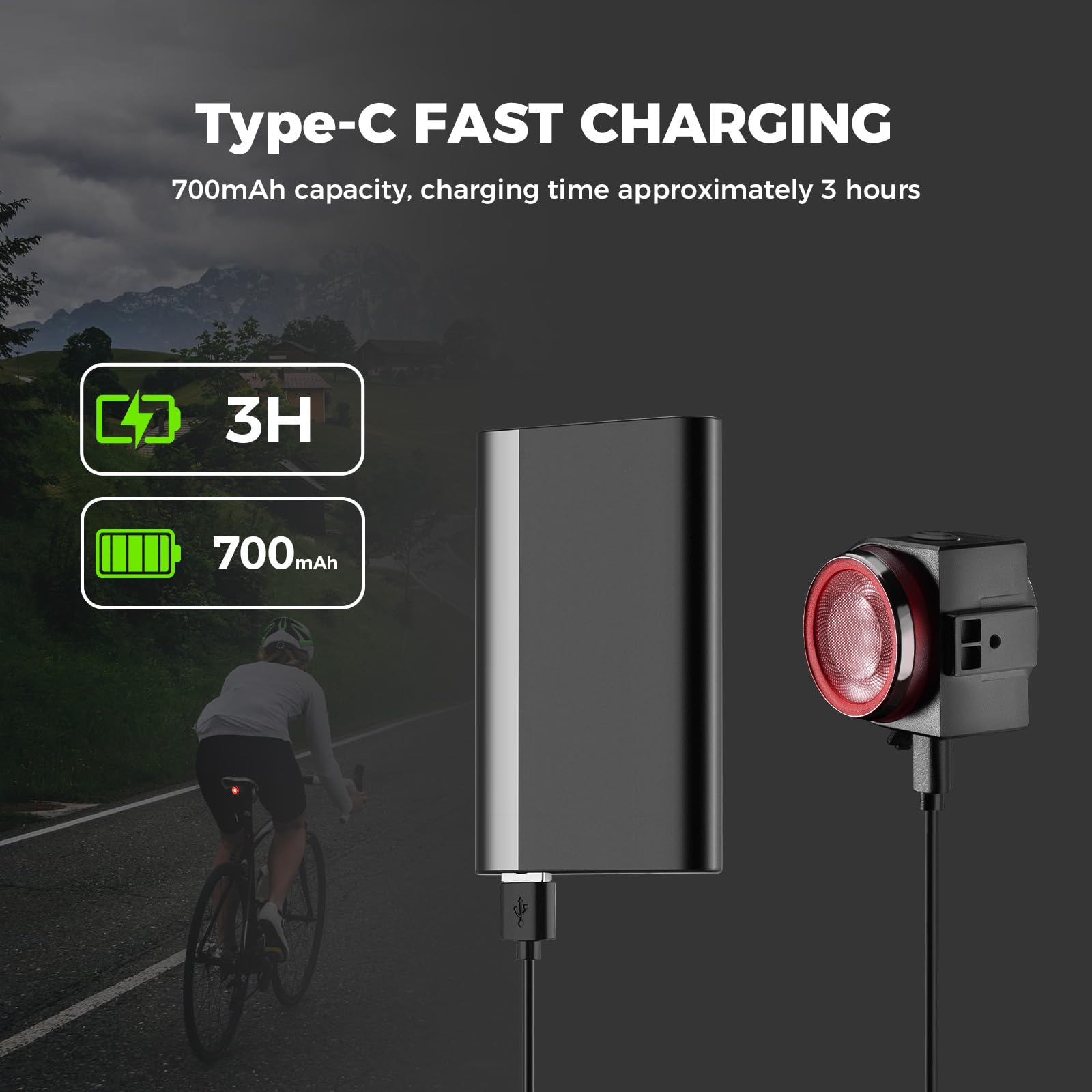 ROCKBROS Campanello Bici con Telecomando Wireless, Clacson Elettronico 115 dB, 5 Suoni Selezionabili, Bike Bell Impermeabile IPX5, Adatto per MTB, Bici da Corsa