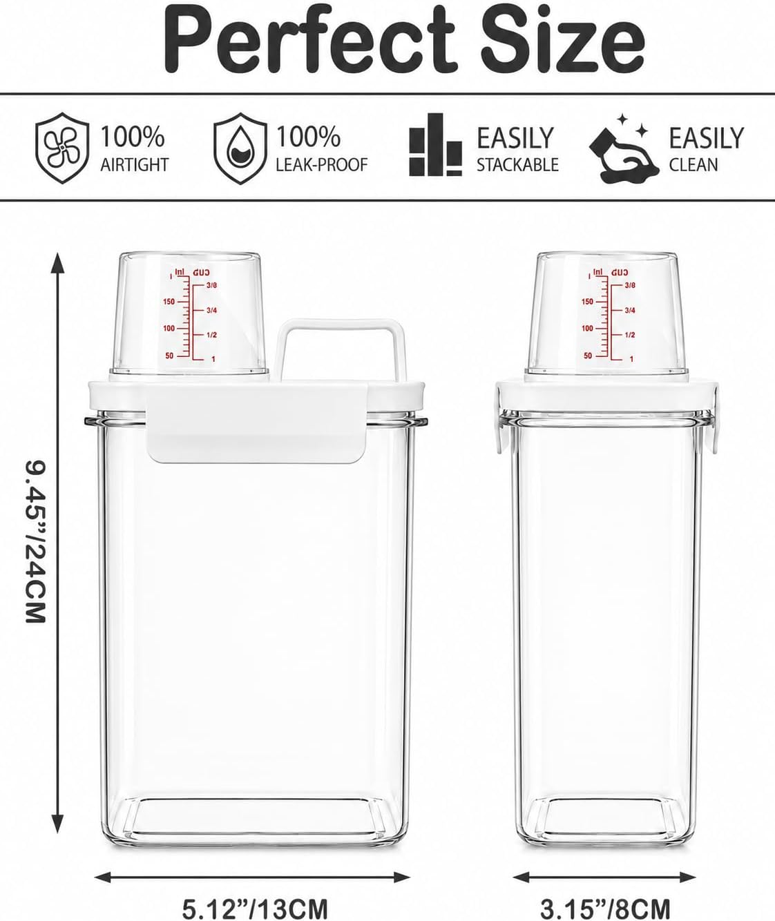 Rice Storage Container, 2.5-4 Lbs Tcereal Storage Container