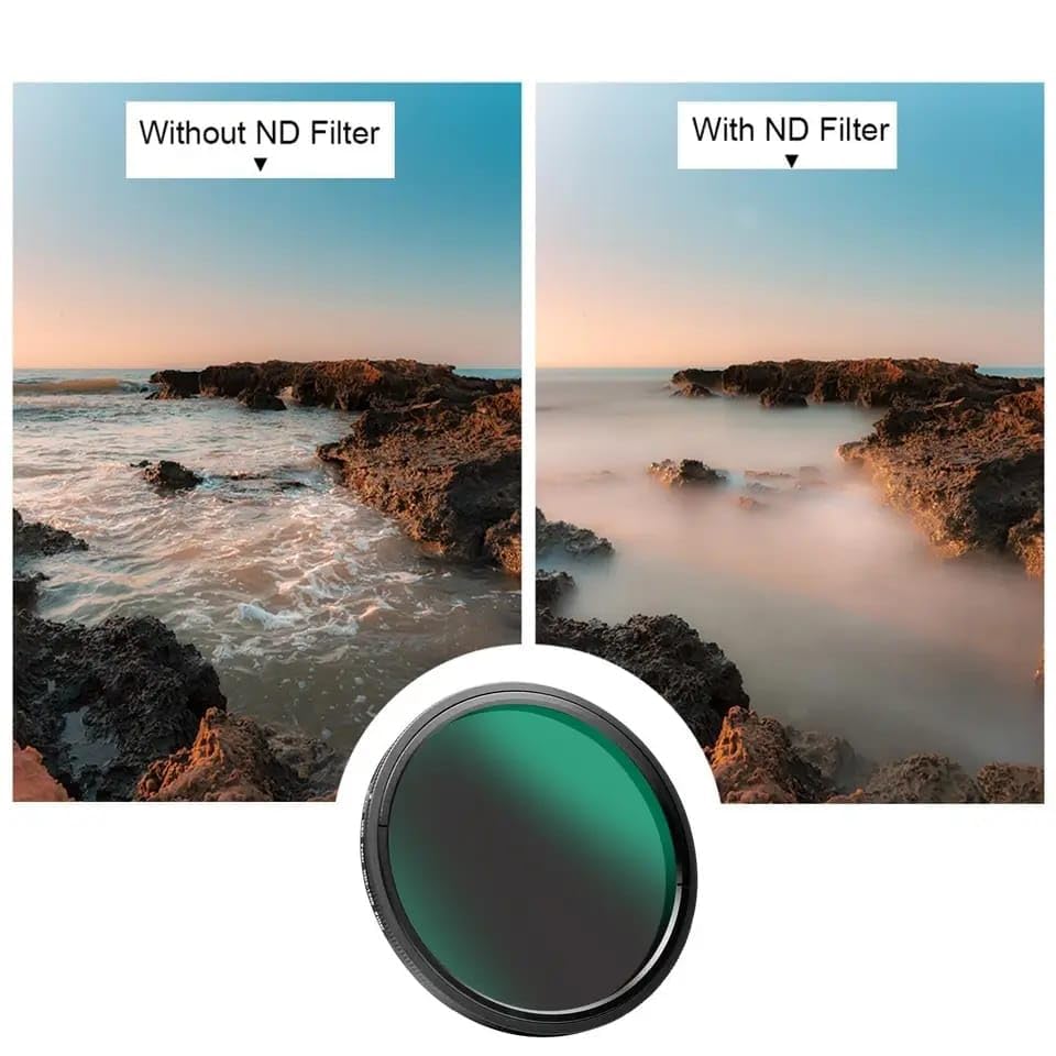 Image of GetZget 52mm Nd1000 Filters Lens Compatible with iPhone 13 /14 / 15 & Plus, Vivo X90 Mobile Cover, DSLR Camera (ND1000 Filter, 52mm)