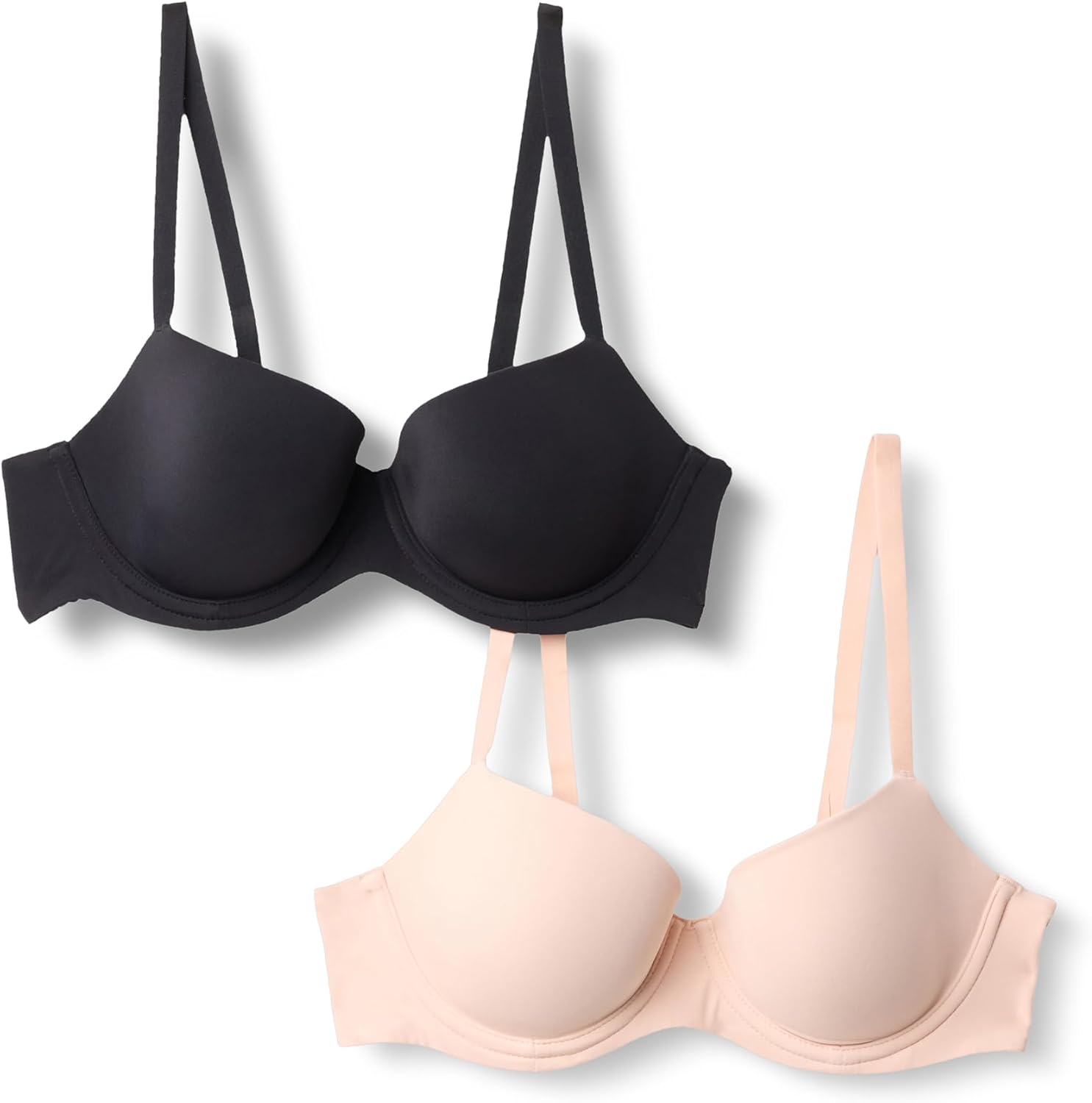 Amazon Essentials Women's Microfiber Lined Wired Balconette Bra