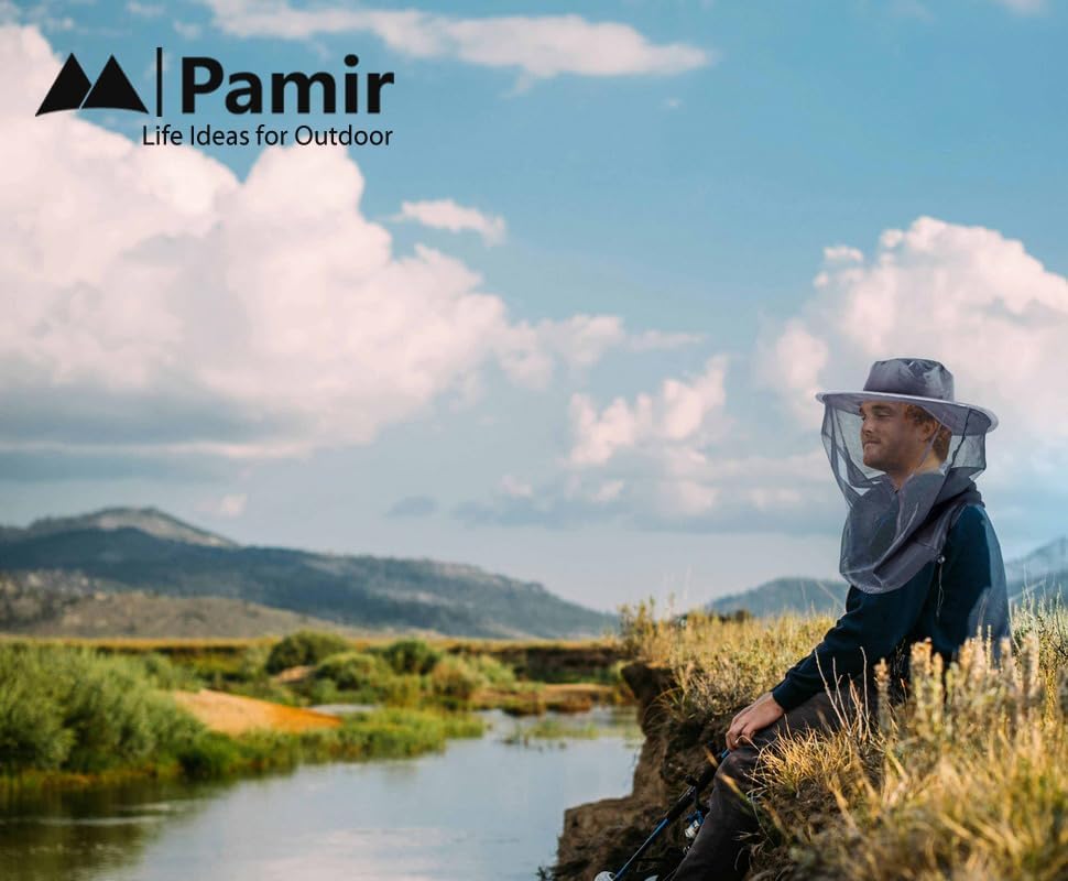 Mosquito Head Net Hat Sun Safari Hats with Hidden Net Mesh Mask for Fishing Hiking Camping Climbing - Image 6