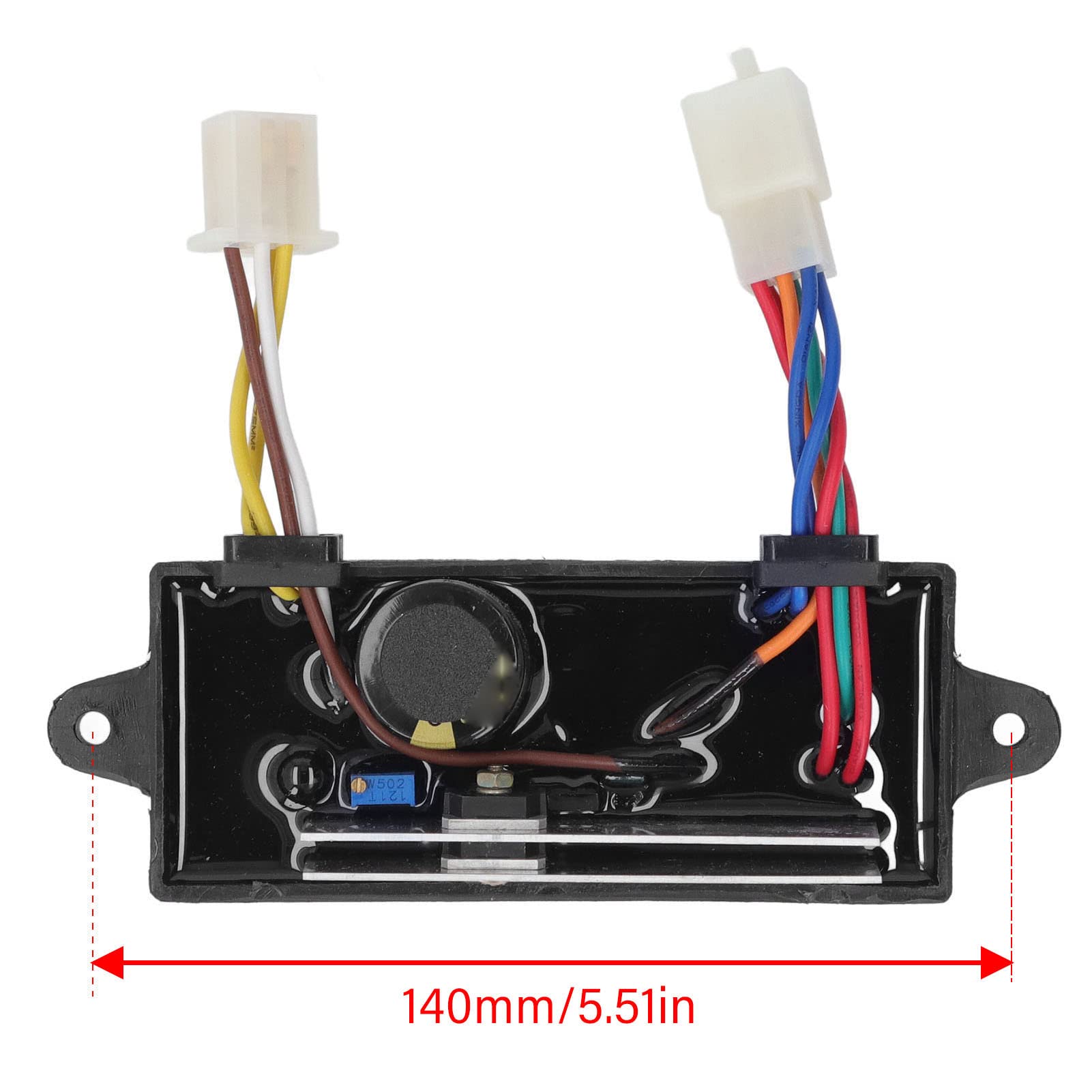 Sonew Regulador de Voltaje Automático Monofásico 10 Cables AVR para Generador y Soldador 470MPD 250VDC