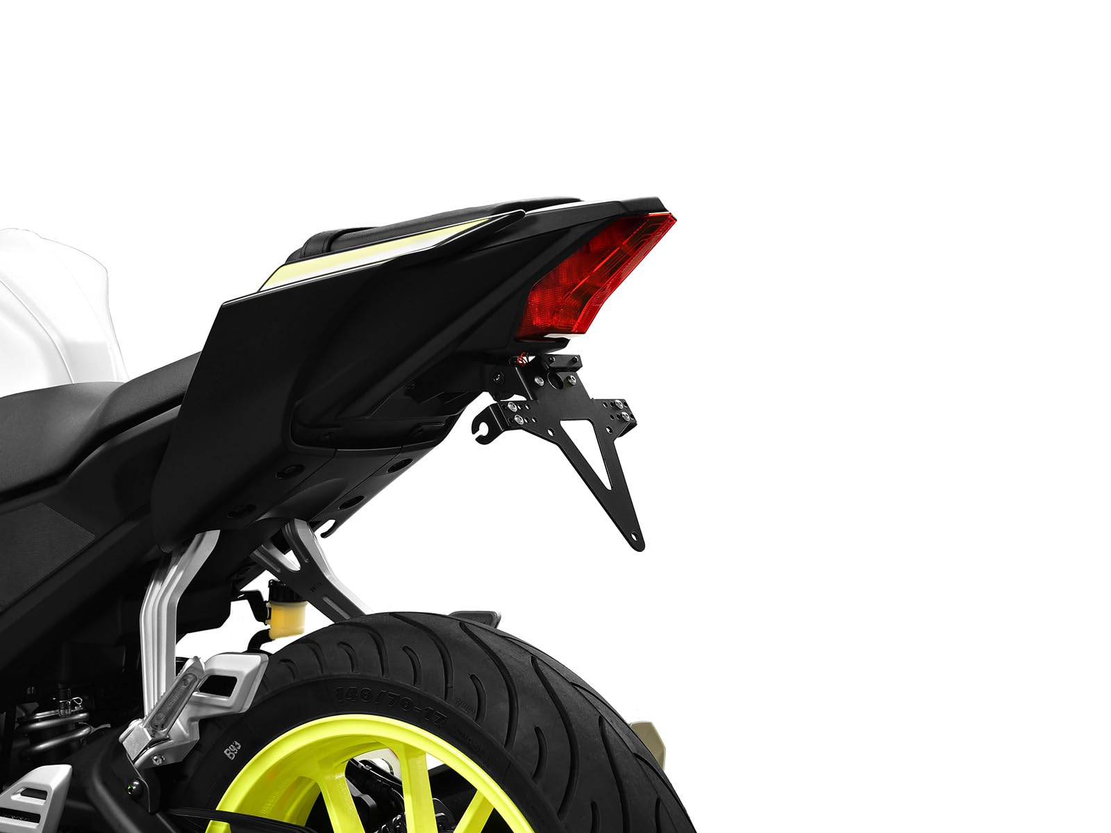 ZIEGER Motorrad Kennzeichenhalter kompatibel mit: Yamaha YZF-R125 Standard komplett